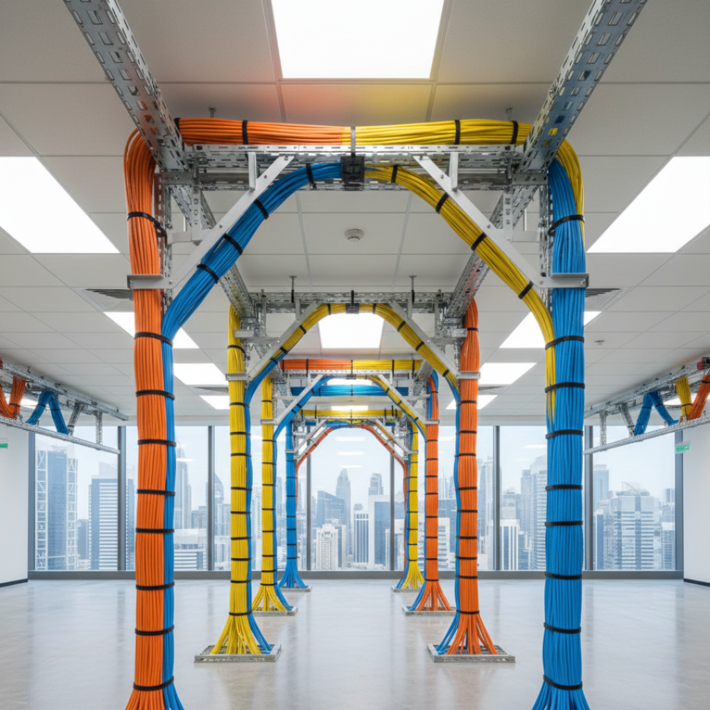 Professional structured cabling installation Dubai UAE